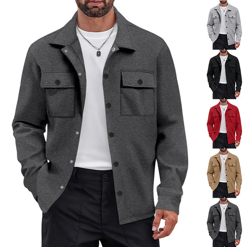 Trendy shirt jacket for men with practical pockets and innovative comfort Amarae