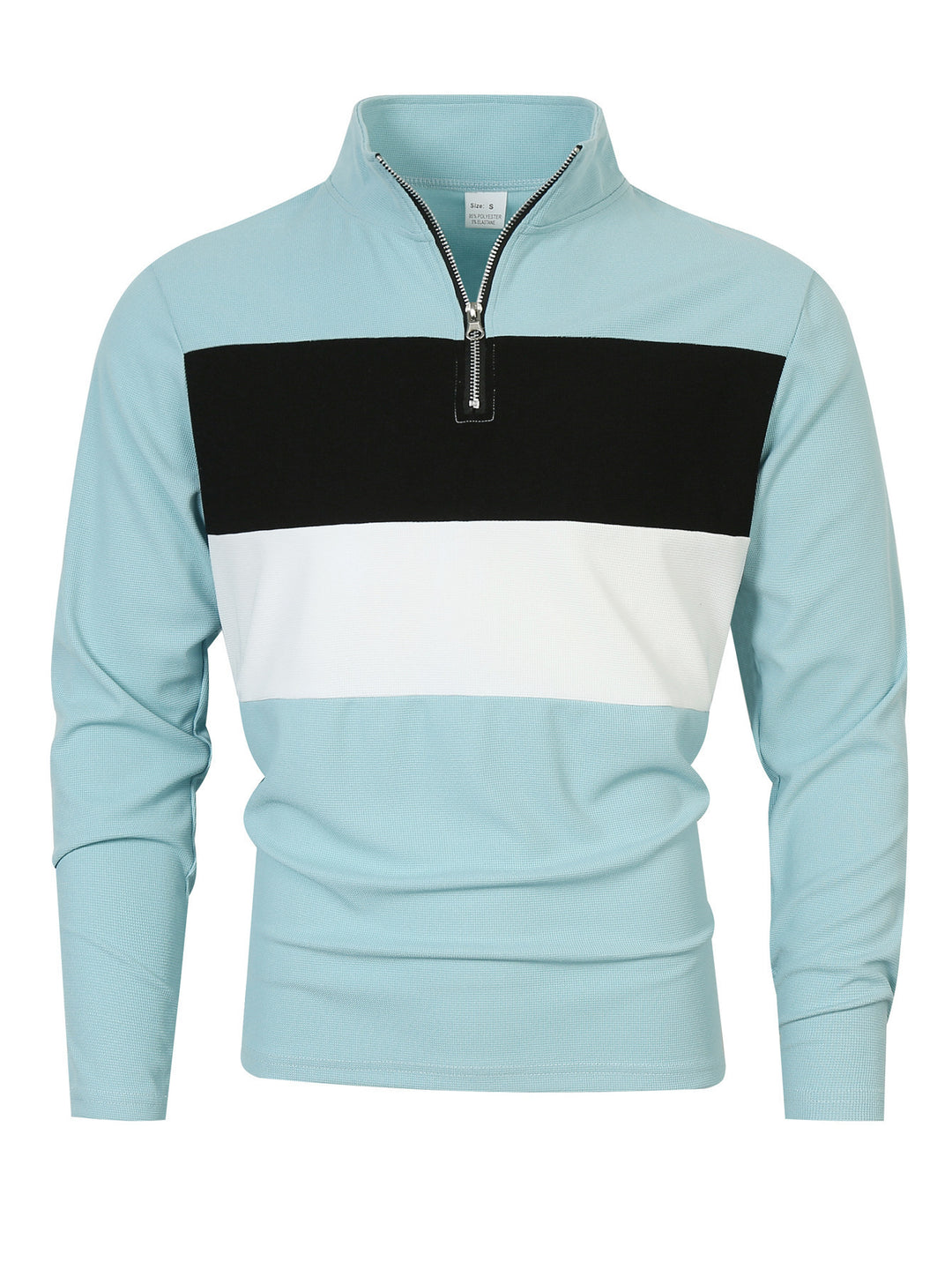 Pull-over zippé pour hommes avec une coupe de couleur tendance et un style confortable Lune London