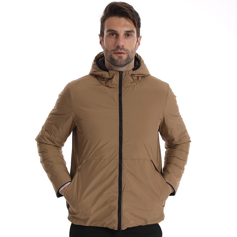 Men's ultra-light padded hooded jacket with compact packing size and wind-resistant surface Amarae