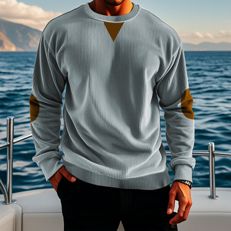 Elegant knitted sweater for men with modern accents Lune London