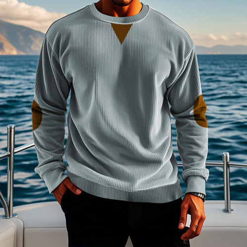 Elegant knitted sweater for men with modern accents Amarae