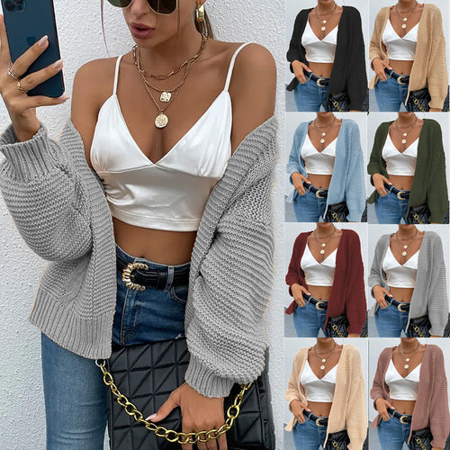 Ladies chunky knit cardigan in relaxed fit Amarae