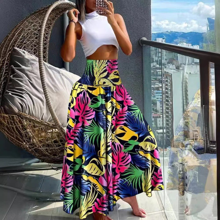 Lune London Bohemian Printed Maxi Skirt for Women