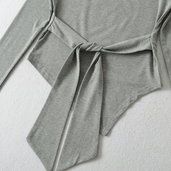 Women Long Sleeve Top with Elegant Bow Detail Lune London