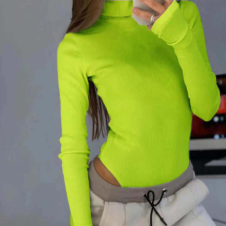 Ladies fitted top with long sleeves and closed design Lune London