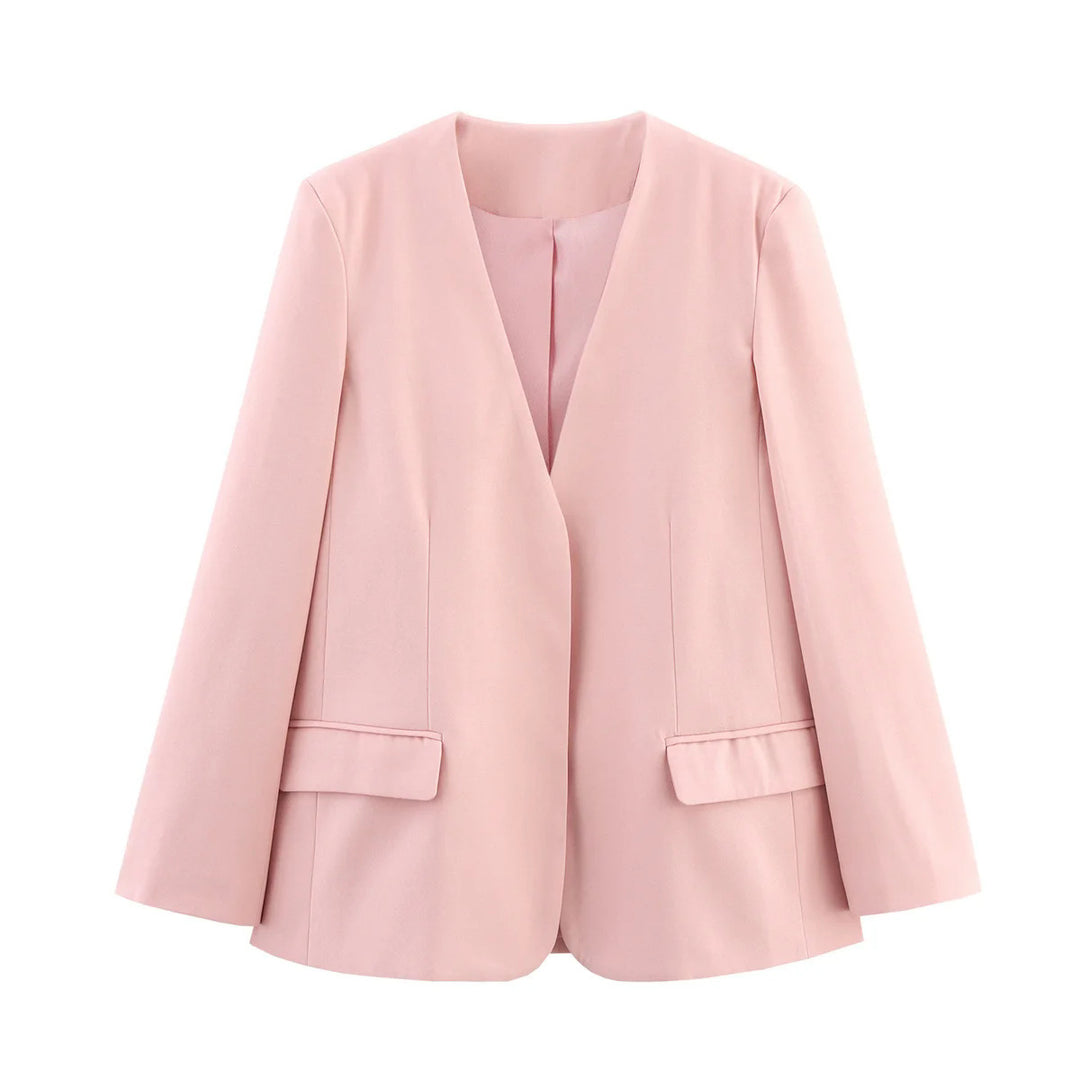 Trendy women's blazer without closure with elegant silhouette Lune London