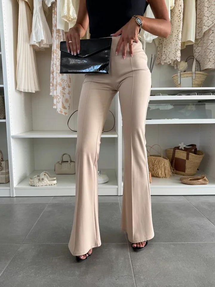 Pantalons évasés taille haute pour femmes Chic & Stil