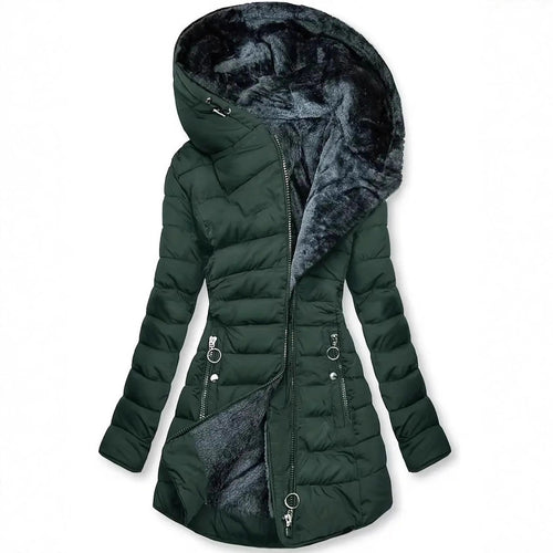Ladies long winter coat with soft inner lining Amarae
