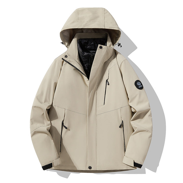 Men's triple combinable functional jacket with detachable quilted vest Amarae