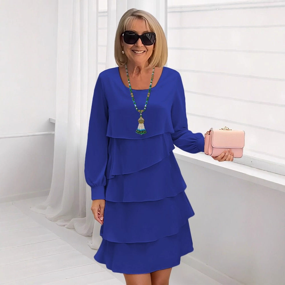 Trendy dress for women with layers and long sleeves Lune London