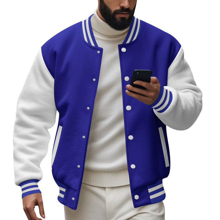 Casual bomber jacket for men with contrasting sleeves and a classic fit Lune London