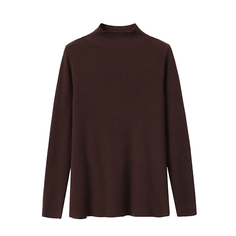 Women's fine knit top with high collar Chic & Stil