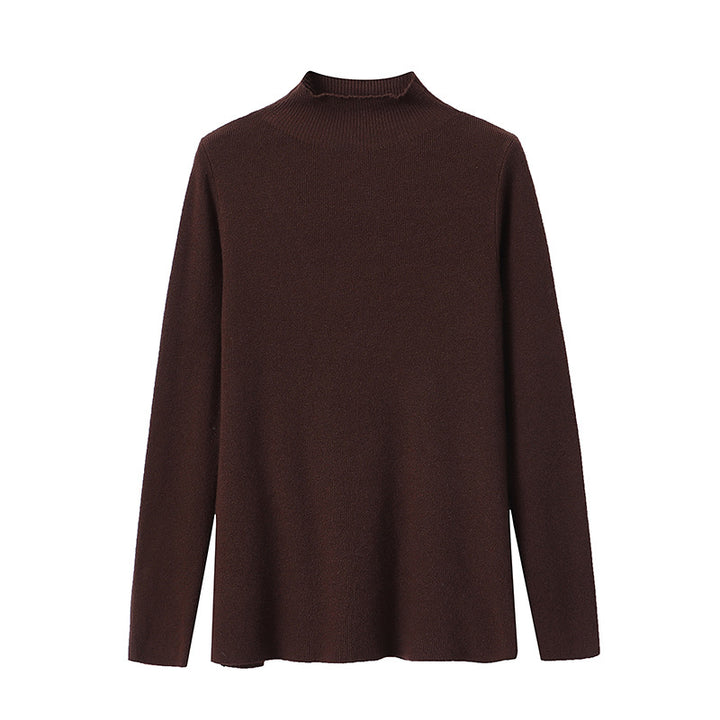 Women's fine knit top with high collar Chic & Stil