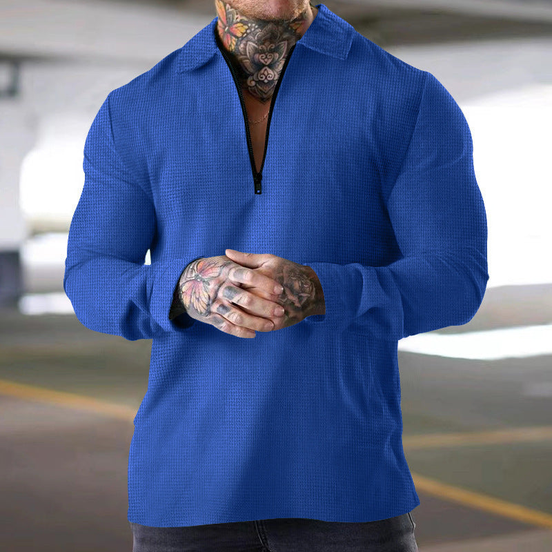 Men's long sleeve shirt with modern zipper Lune London