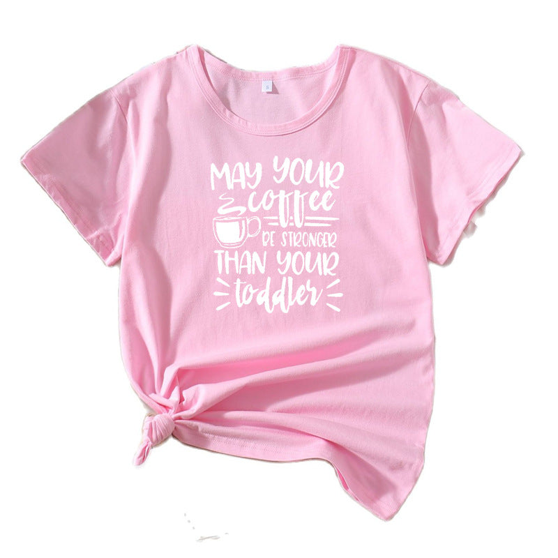 Ladies Casual T-shirt Coffee Lover Lune London