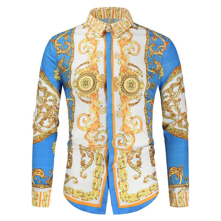 Luxury shirt for men with an impressive baroque pattern Amarae