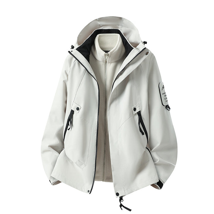 Men's Two-in-One Weather Protection Jacket with Removable Padded Vest and Adjustable Hood Amarae