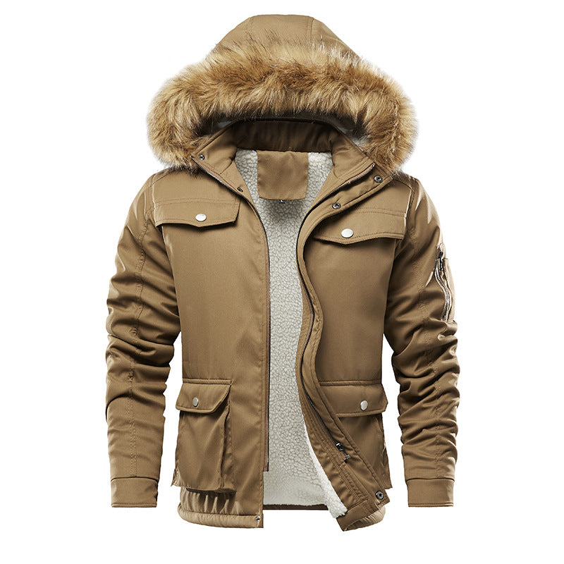 Men's insulated winter jacket with removable hood and lining Lune London