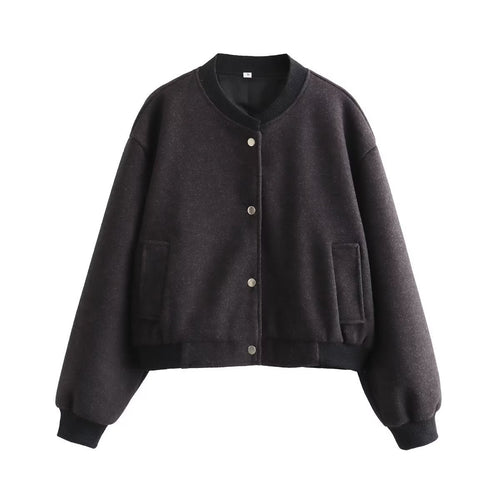 Casual college jacket for women with minimalist design Amarae
