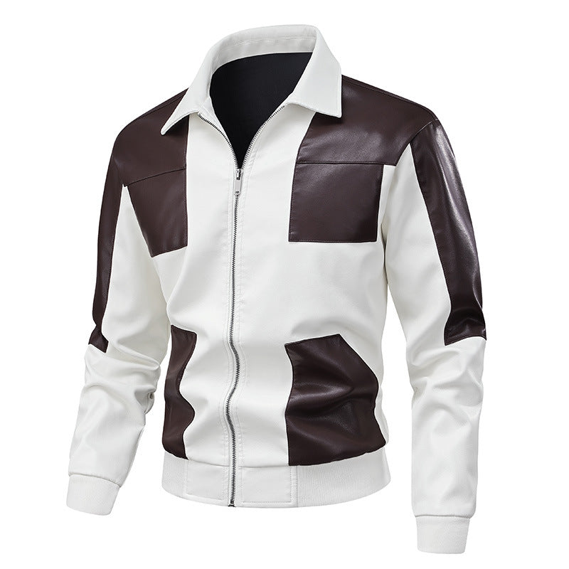 Elegant men's jacket with leather accents Lune London