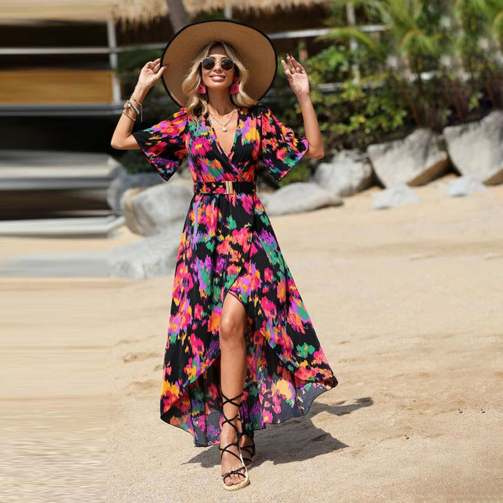 Lune London belted maxi dress for women