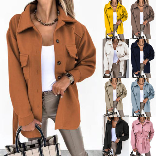 Amarae elegant utility jacket for women with waist belt