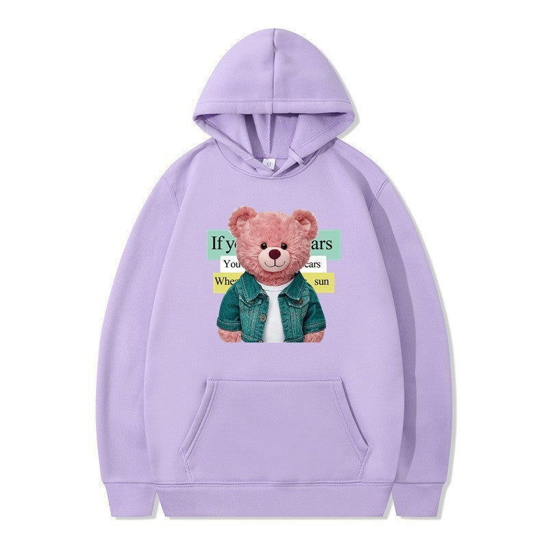Women Hoodie with cute bear motif Chic & Stil