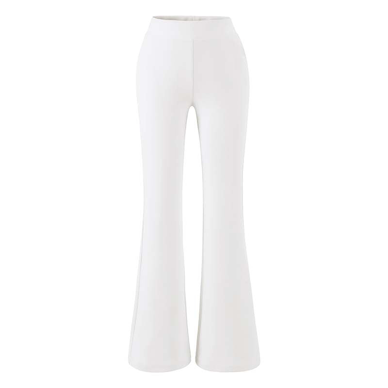 Women high-waisted stretch flared pants with wide bootcut cut Amarae