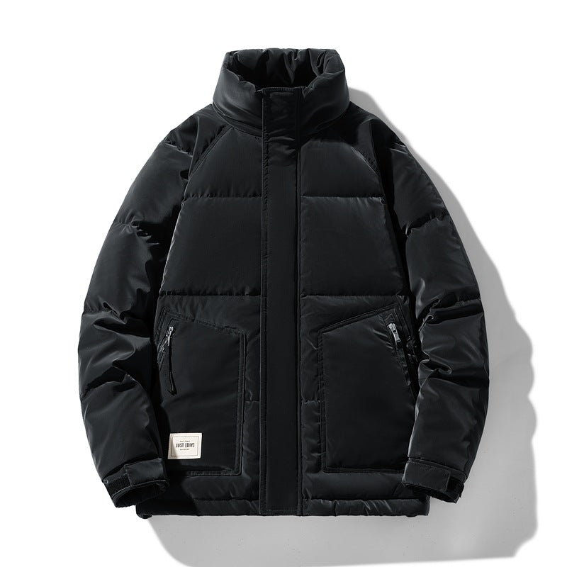 Insulated quilted jacket for men with high collar Lune London