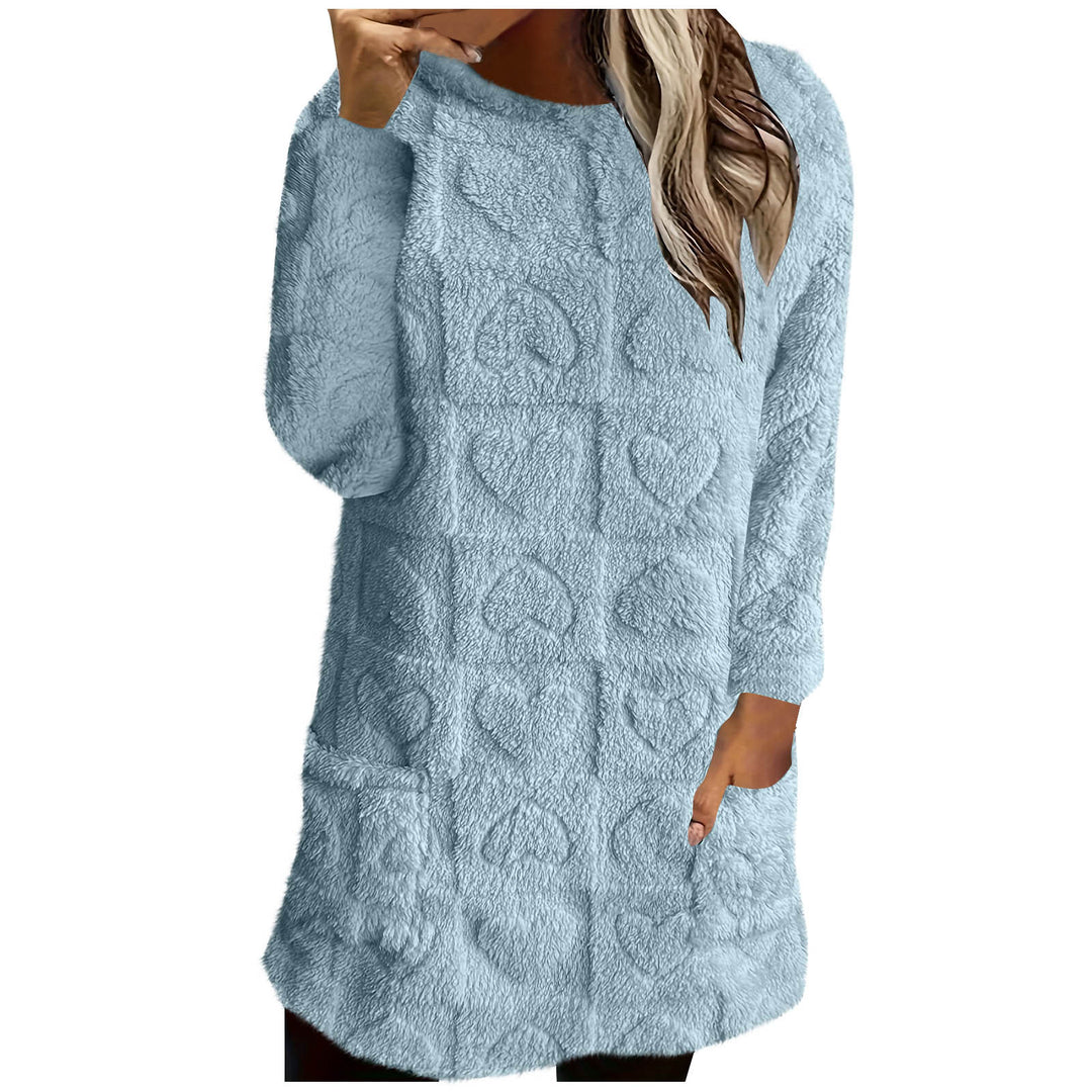 Ladies Cozy Tunic with Heart Pattern Lune London