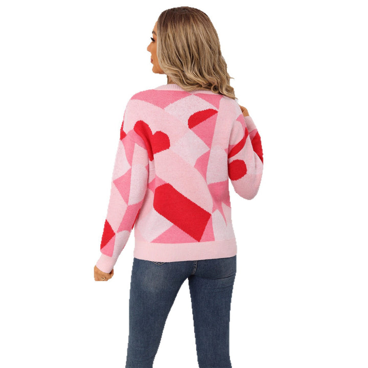 Pull féminin tendance avec motif géométrique créatif Chic & Stil