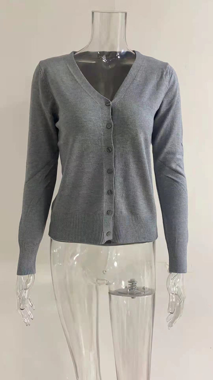 Ladies V-neck vest with button detail Lune London