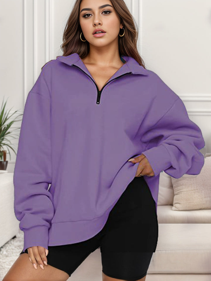 Oversized sweatshirt for women with high collar Amarae