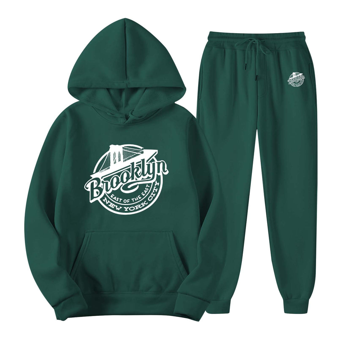 Women's leisure sweat suit with stylish Brooklyn print Chic & Stil