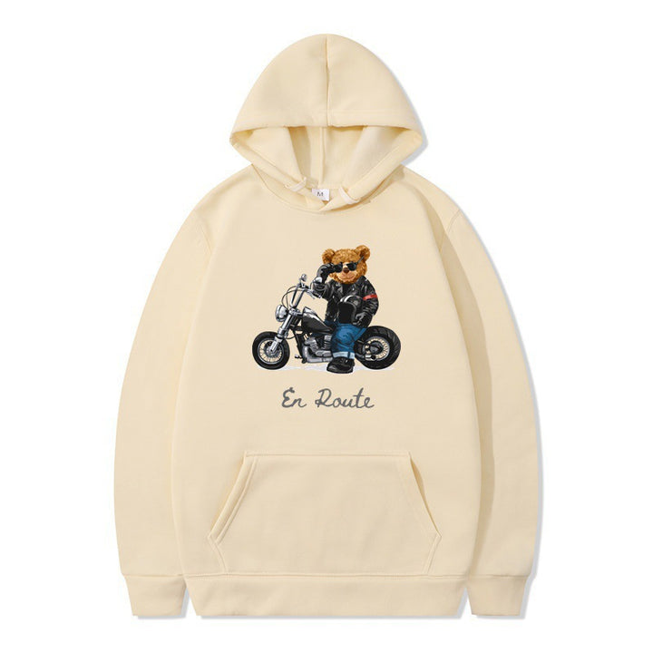Women's hoodie with unique bear design and casual fit Lune London