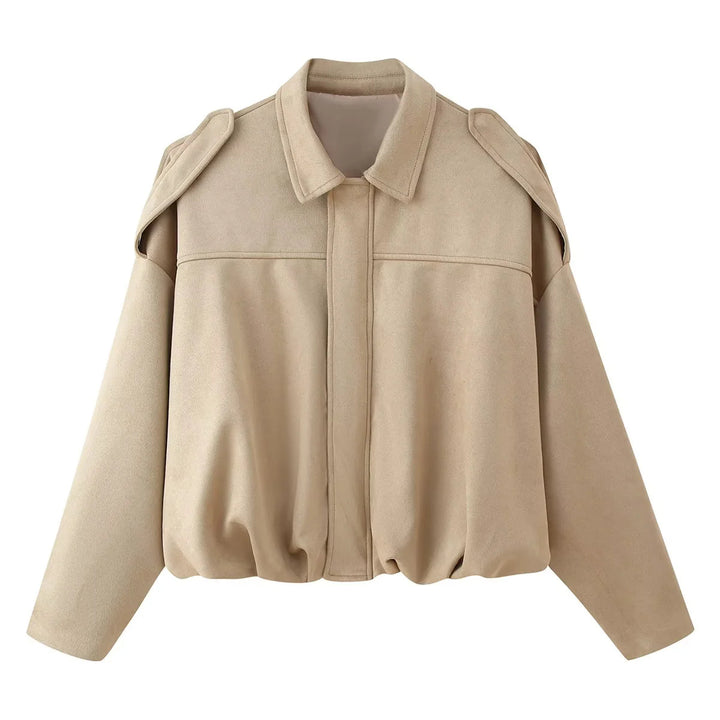 Ladies' pilot jacket with trendy oversized cut and widened shoulders Lune London