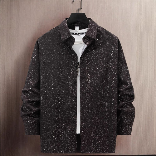 Casual cotton shirt for men with a modern polka dot pattern Amarae