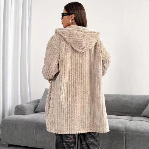 Lune London long plush women's jacket