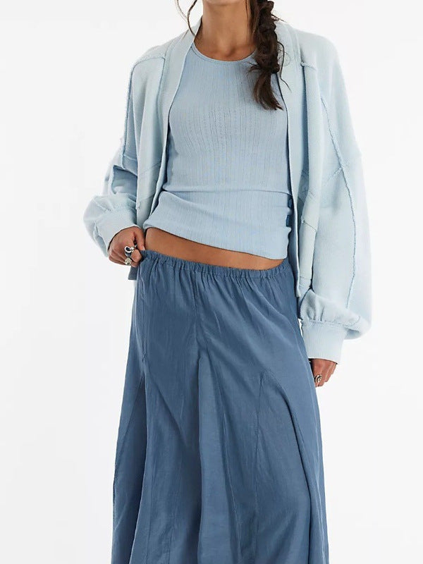 Casual lounge set for women with lace accents and large collar Lune London