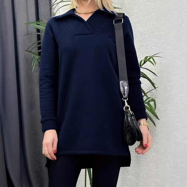 Longline Casual Sweatshirt Tunic Women Lune London