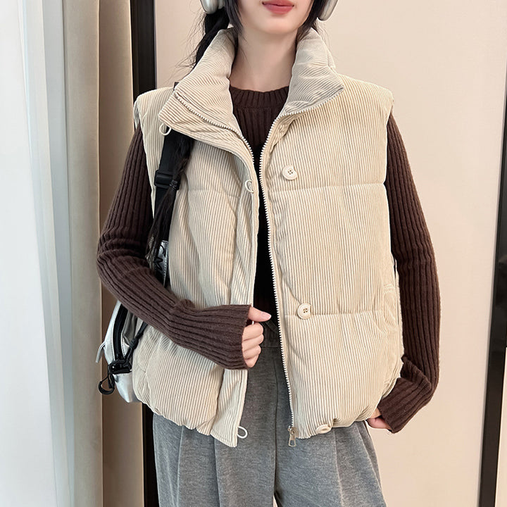 Ladies Comfortable quilted gilet with high pockets Amarae