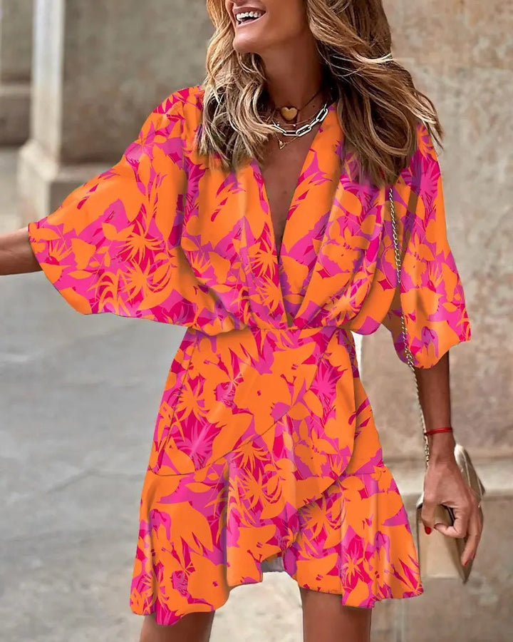 Ladies Short Sleeve Dress Lune London