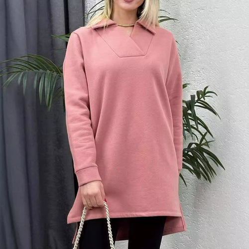 Longline Casual Sweatshirt Tunic Women Amarae