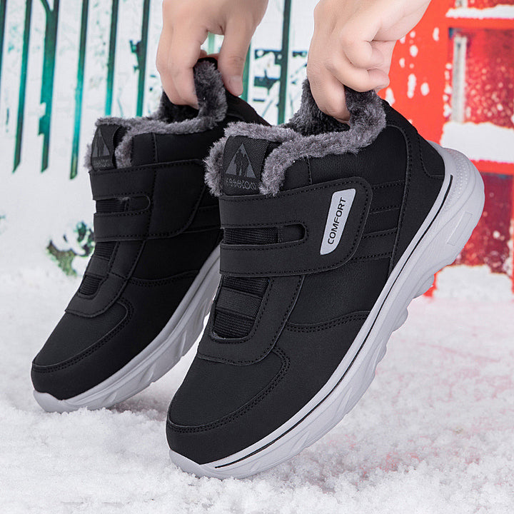 Insulated winter sneakers for women with a convenient velcro closure and a soft inner lining Lune London