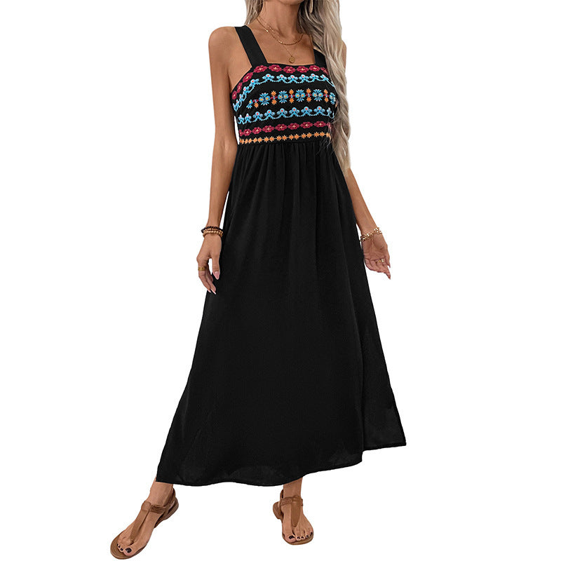 Women Embroidered Maxi Dress Lune London