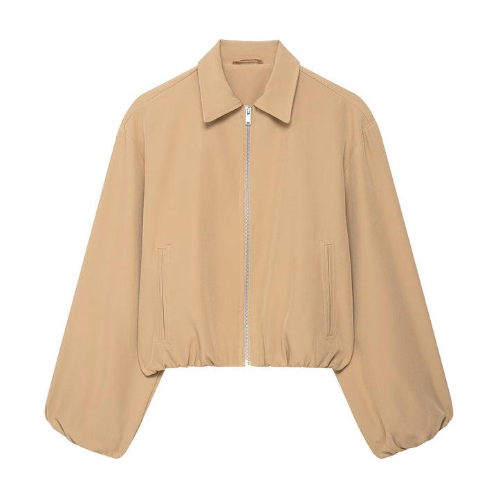 Trendy transitional jacket for women with fashionable design and elastic waist Lune London