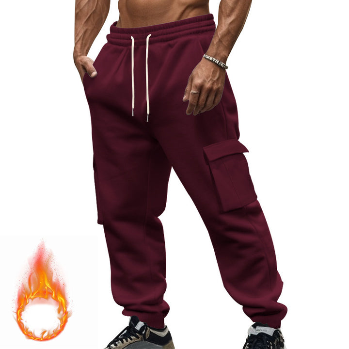 Cargo jogger pants for men with elastic waistband and practical pockets Lune London