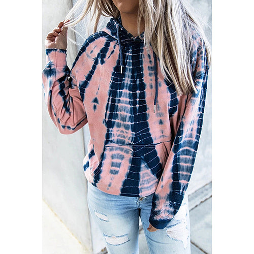 Hooded sweatshirt for women with a unique batik pattern Amarae