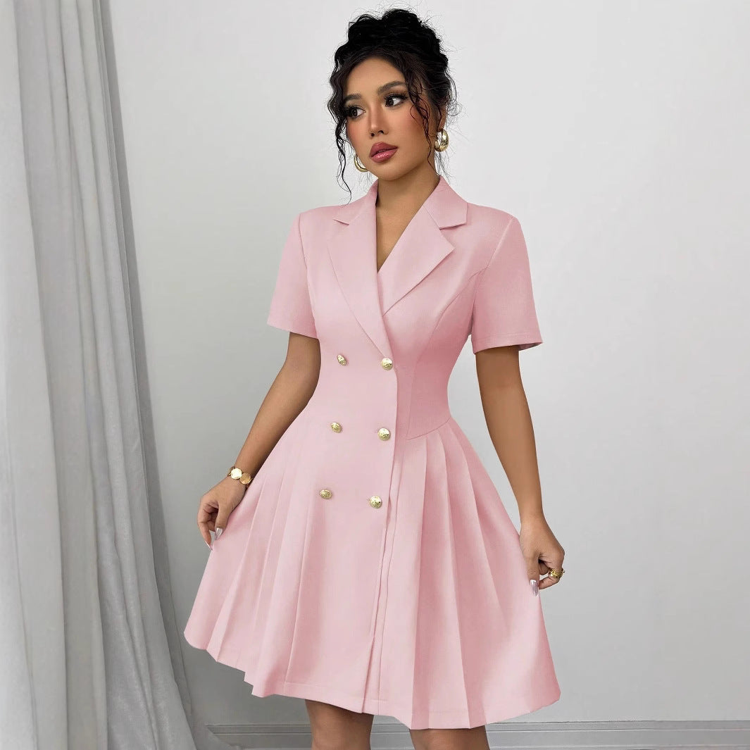 Lune London Double-breasted A-line Dress for Women