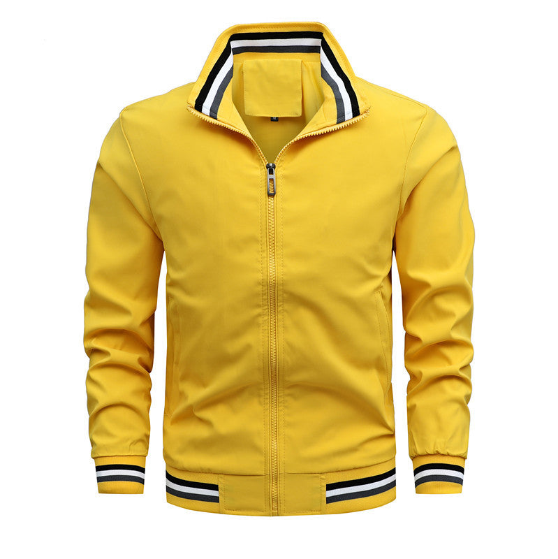 Lightweight casual jacket for men with stylish high collar Lune London